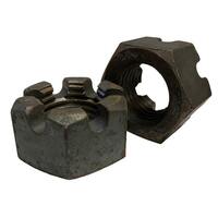 1-1/2"-6 Slotted Finished Hex Nut, Coarse, Plain